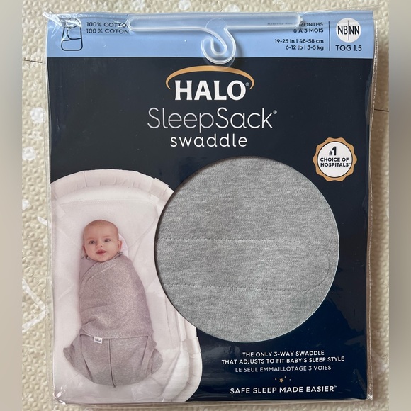 Halo SleepSack Swaddle - Gray - Picture 1 of 2